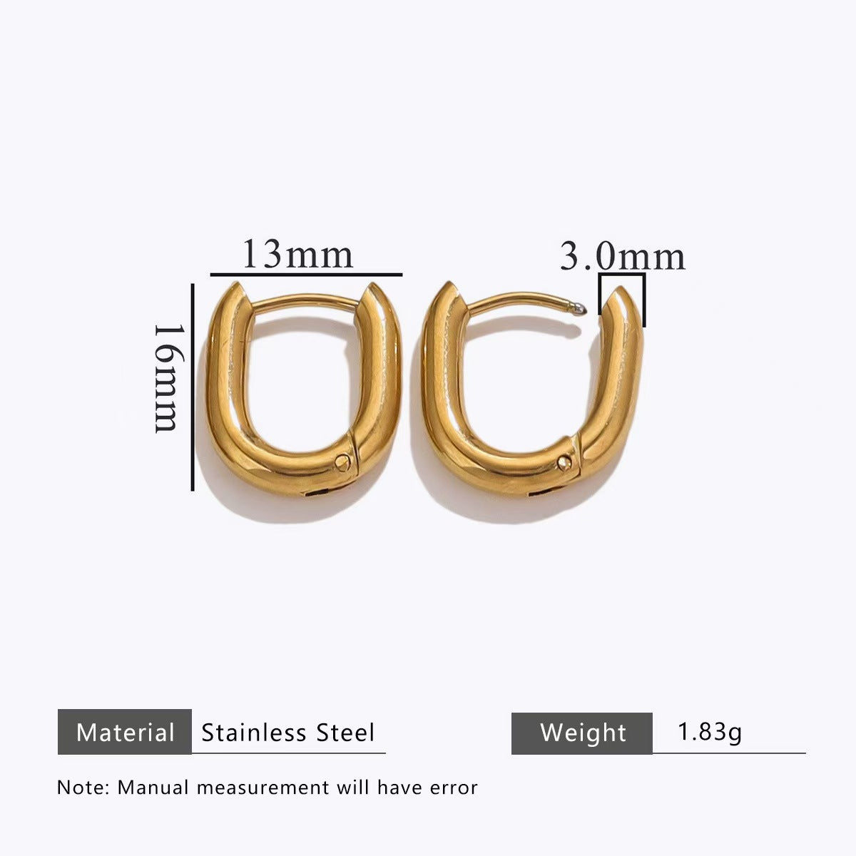 Wholesale of 2 Stainless Steel Personalized Earrings, Trendy European and American Style Electroplated Handmade DIY Earrings, Ear Accessories with Exquisite Pendant