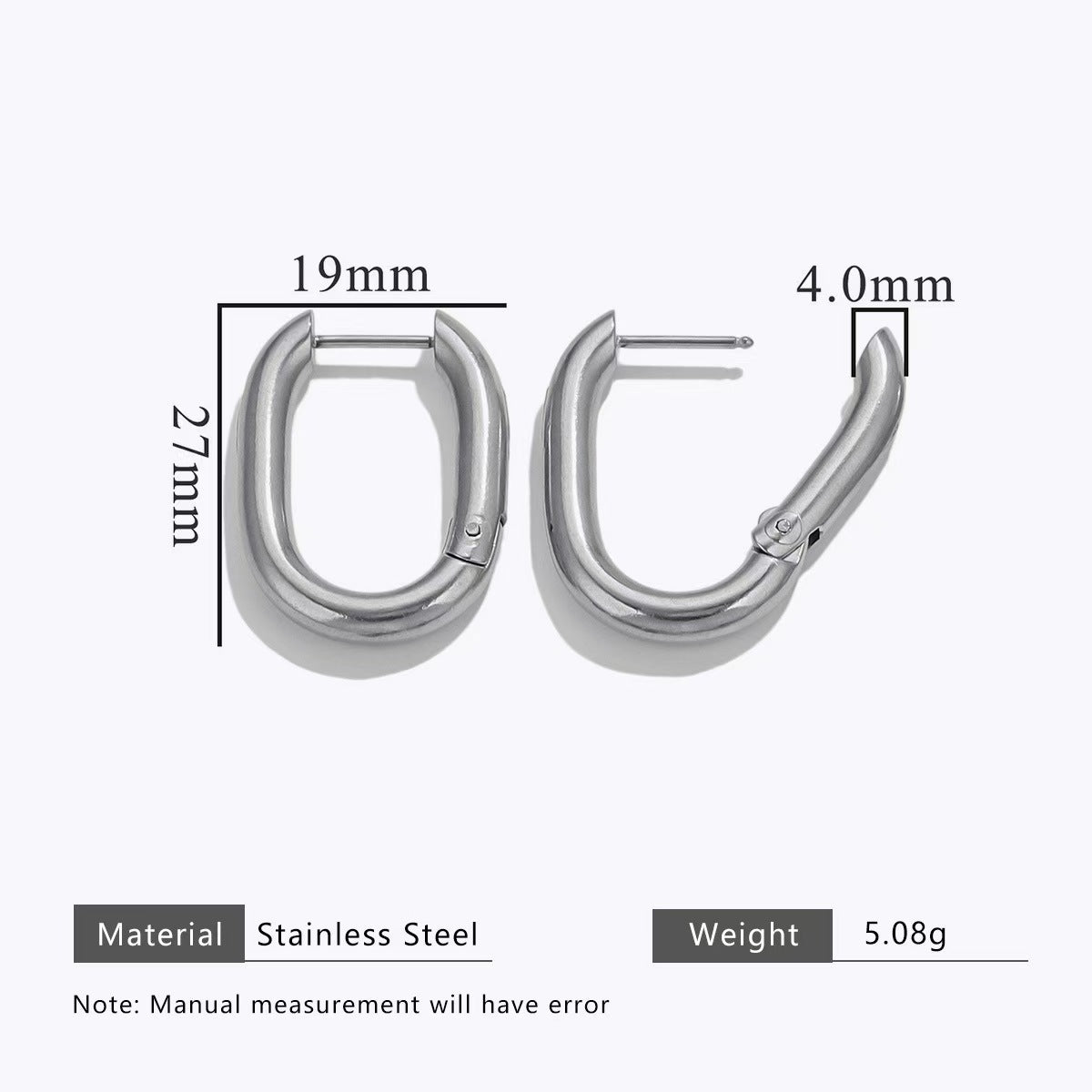 Wholesale of 2 Stainless Steel Personalized Earrings, Trendy European and American Style Electroplated Handmade DIY Earrings, Ear Accessories with Exquisite Pendant