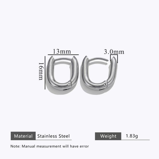 Wholesale of 2 Stainless Steel Personalized Earrings, Trendy European and American Style Electroplated Handmade DIY Earrings, Ear Accessories with Exquisite Pendant