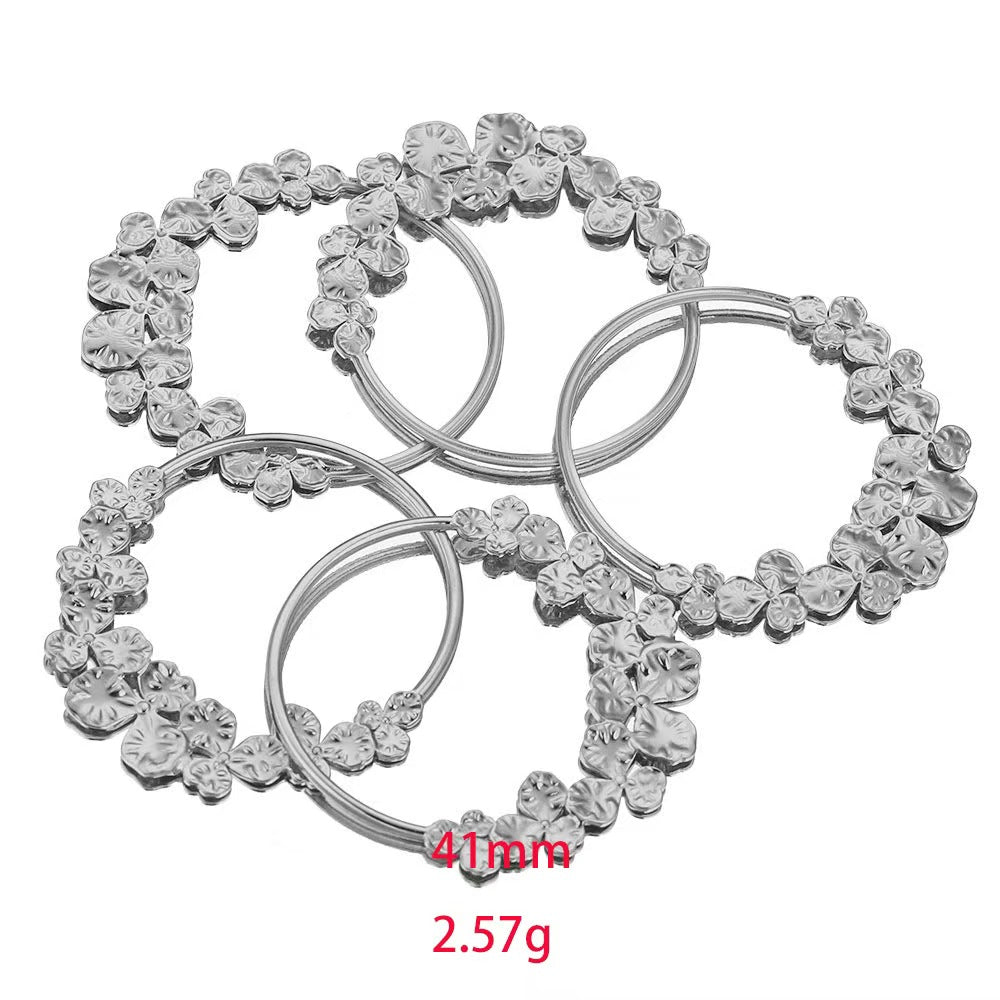 Electroplating process for stainless - steel gilded pendants, with European and American personalized trendy style. 5 handmade DIY necklace accessory pendants