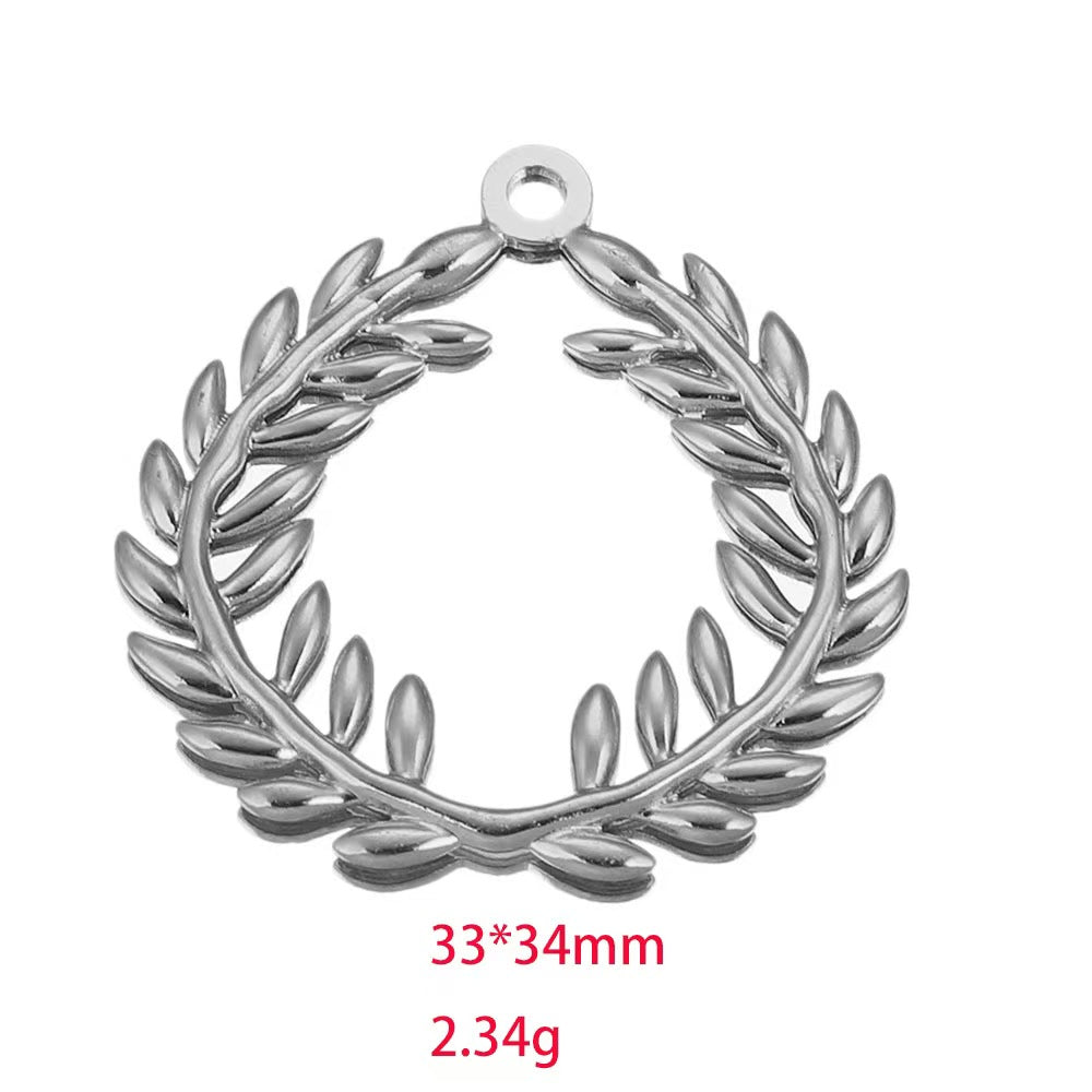 Electroplating process for stainless - steel gilded pendants, with European and American personalized trendy style. 5 handmade DIY necklace accessory pendants