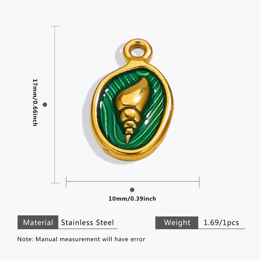 Wholesale of 5 stainless - steel electroplated small jewelry pendants with ocean theme, handmade DIY bracelets, necklaces, and exquisite jewelry hangers