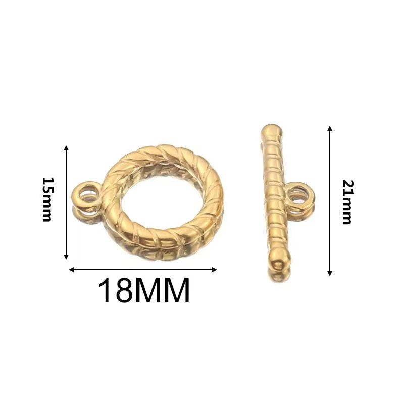 Stainless steel cute small accessories, backpack pendants, necklace clasps, handmade DIY necklace and collarbone chain accessories, electroplating process, 4 pieces
