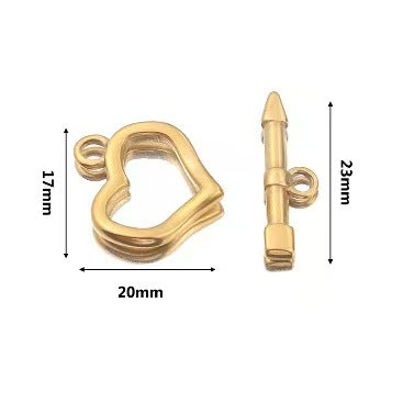 Stainless steel cute small accessories, backpack pendants, necklace clasps, handmade DIY necklace and collarbone chain accessories, electroplating process, 4 pieces