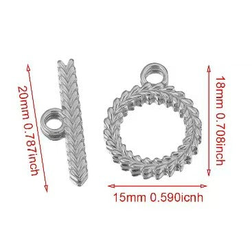 Stainless steel cute small accessories, backpack pendants, necklace clasps, handmade DIY necklace and collarbone chain accessories, electroplating process, 4 pieces