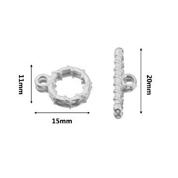 Stainless steel cute small accessories, backpack pendants, necklace clasps, handmade DIY necklace and collarbone chain accessories, electroplating process, 4 pieces