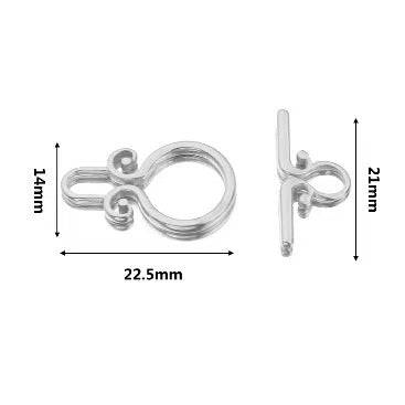 Stainless steel cute small accessories, backpack pendants, necklace clasps, handmade DIY necklace and collarbone chain accessories, electroplating process, 4 pieces