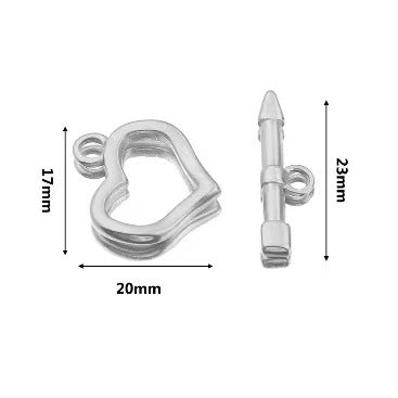 Stainless steel cute small accessories, backpack pendants, necklace clasps, handmade DIY necklace and collarbone chain accessories, electroplating process, 4 pieces