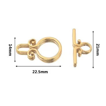 Stainless steel cute small accessories, backpack pendants, necklace clasps, handmade DIY necklace and collarbone chain accessories, electroplating process, 4 pieces