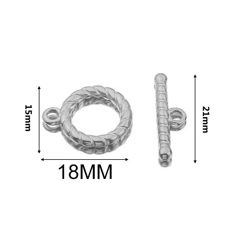 Stainless steel cute small accessories, backpack pendants, necklace clasps, handmade DIY necklace and collarbone chain accessories, electroplating process, 4 pieces
