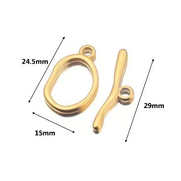 Stainless steel cute small accessories, backpack pendants, necklace clasps, handmade DIY necklace and collarbone chain accessories, electroplating process, 4 pieces