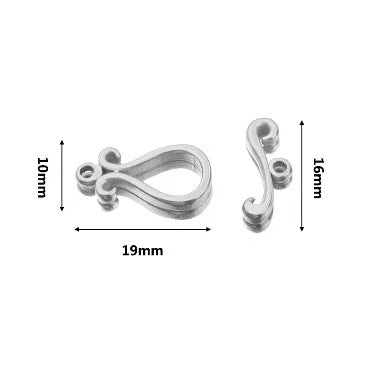 Stainless steel cute small accessories, backpack pendants, necklace clasps, handmade DIY necklace and collarbone chain accessories, electroplating process, 4 pieces