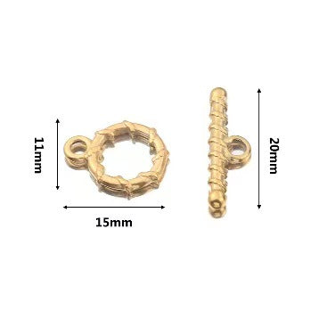 Stainless steel cute small accessories, backpack pendants, necklace clasps, handmade DIY necklace and collarbone chain accessories, electroplating process, 4 pieces