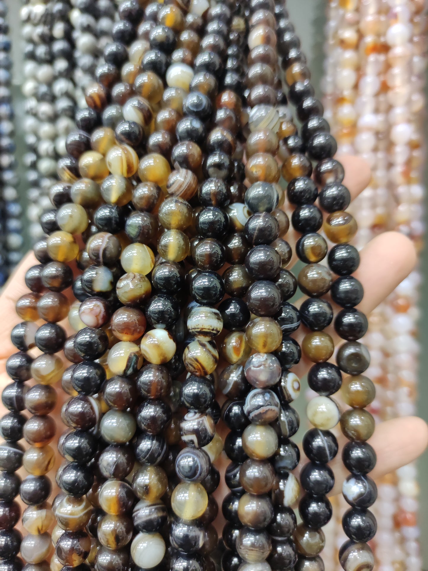 $2.5/strand--8mm semi-finished  crystal beads