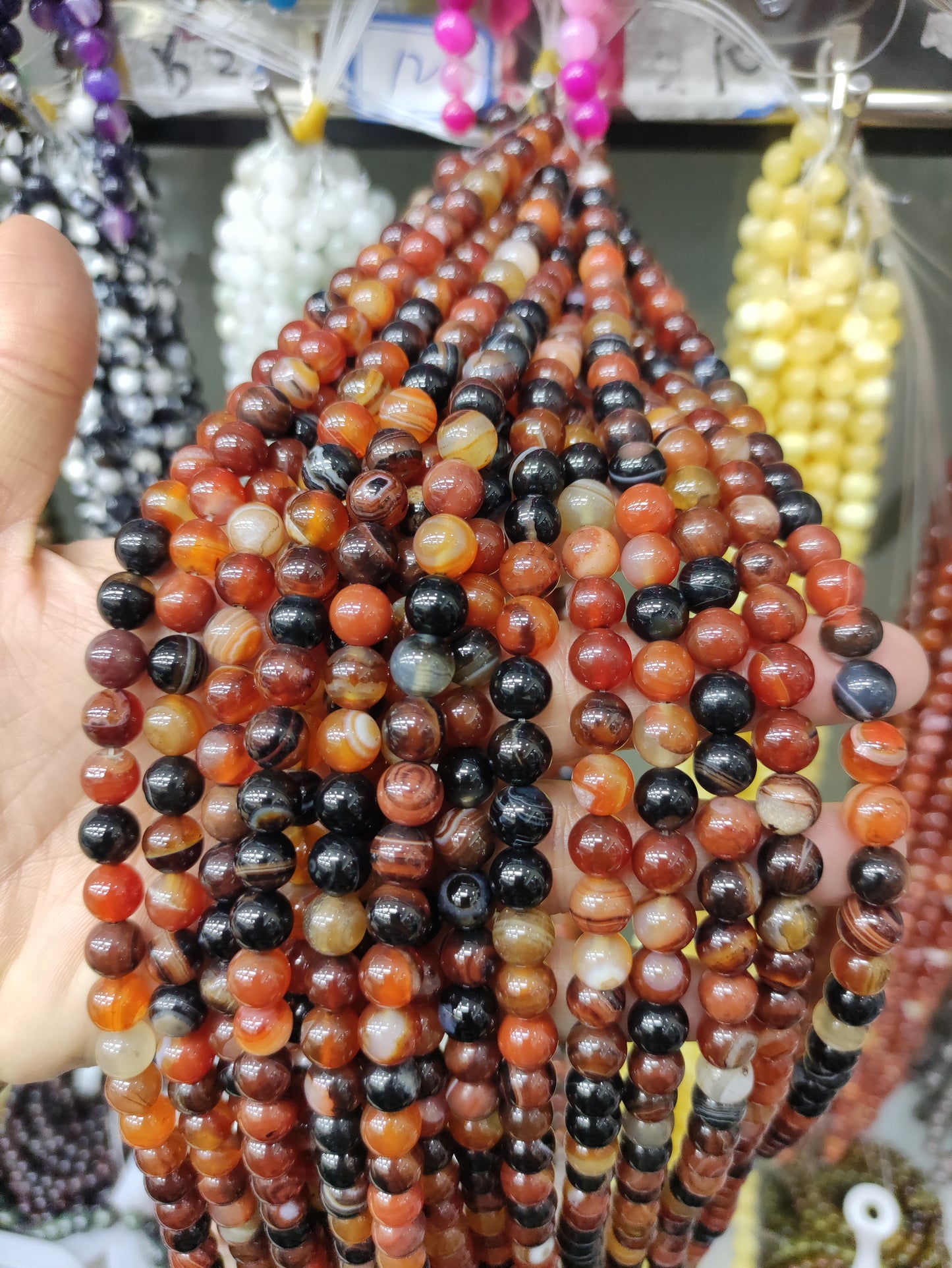 $2.5/strand--8mm semi-finished  crystal beads