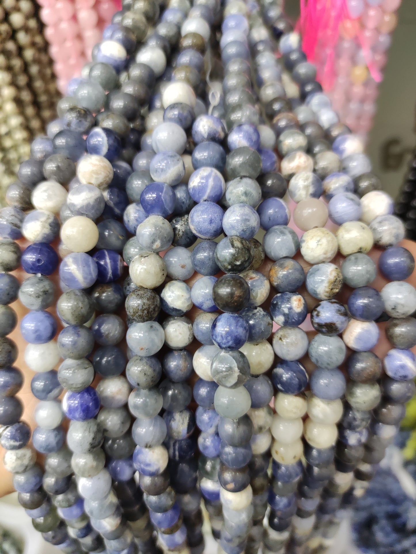 $2.5/strand--8mm semi-finished  crystal beads