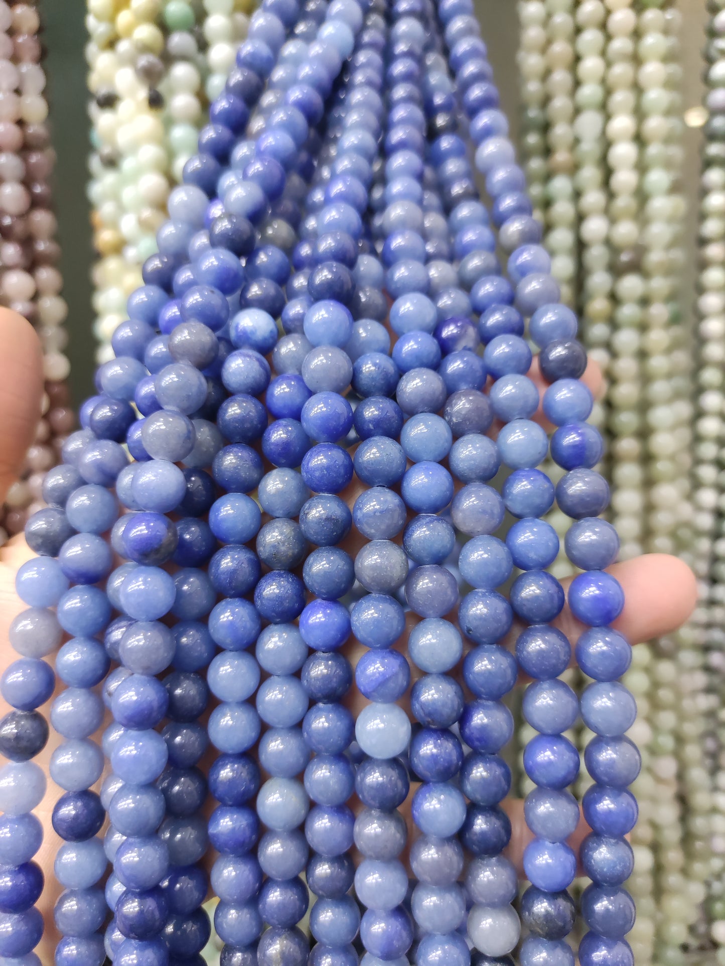 $2.5/strand--8mm semi-finished  crystal beads